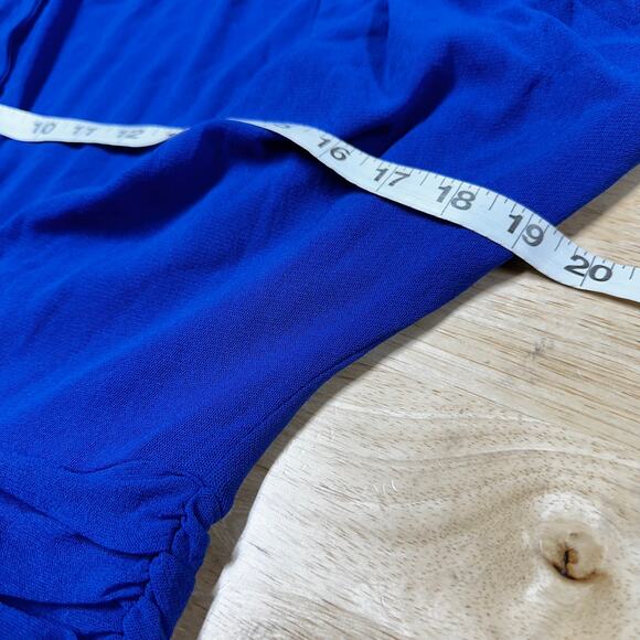 Fuzzi Jean Paul Gaultier NWT Surplice Wide Leg Jumpsuit in Canarie Blue Size L - Picture 6 of 8